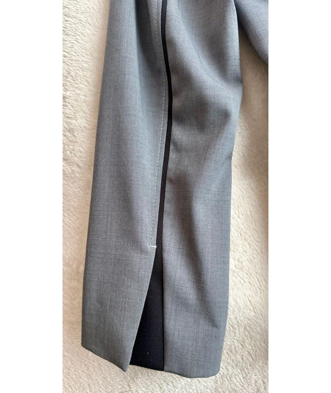 HUGO Серый шерстяной жакет/пиджак, фото 4