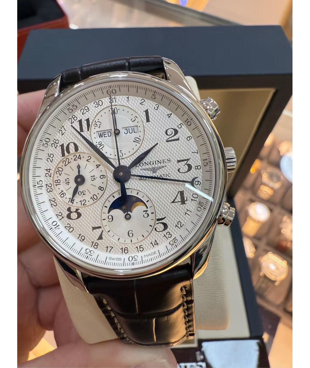 LONGINES Серебряные металлические часы, фото 3