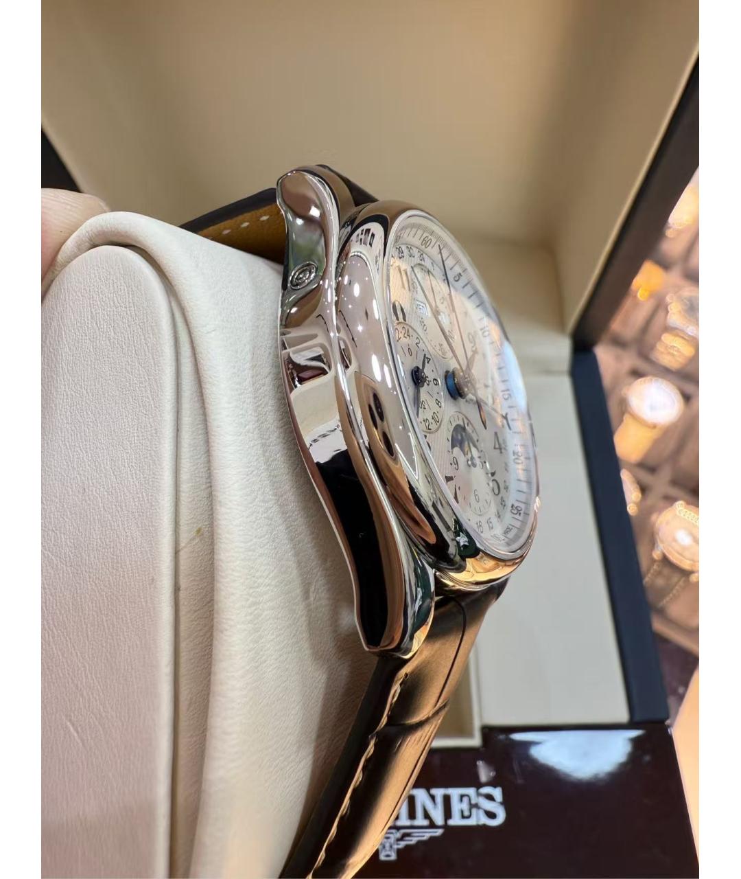 LONGINES Серебряные металлические часы, фото 4
