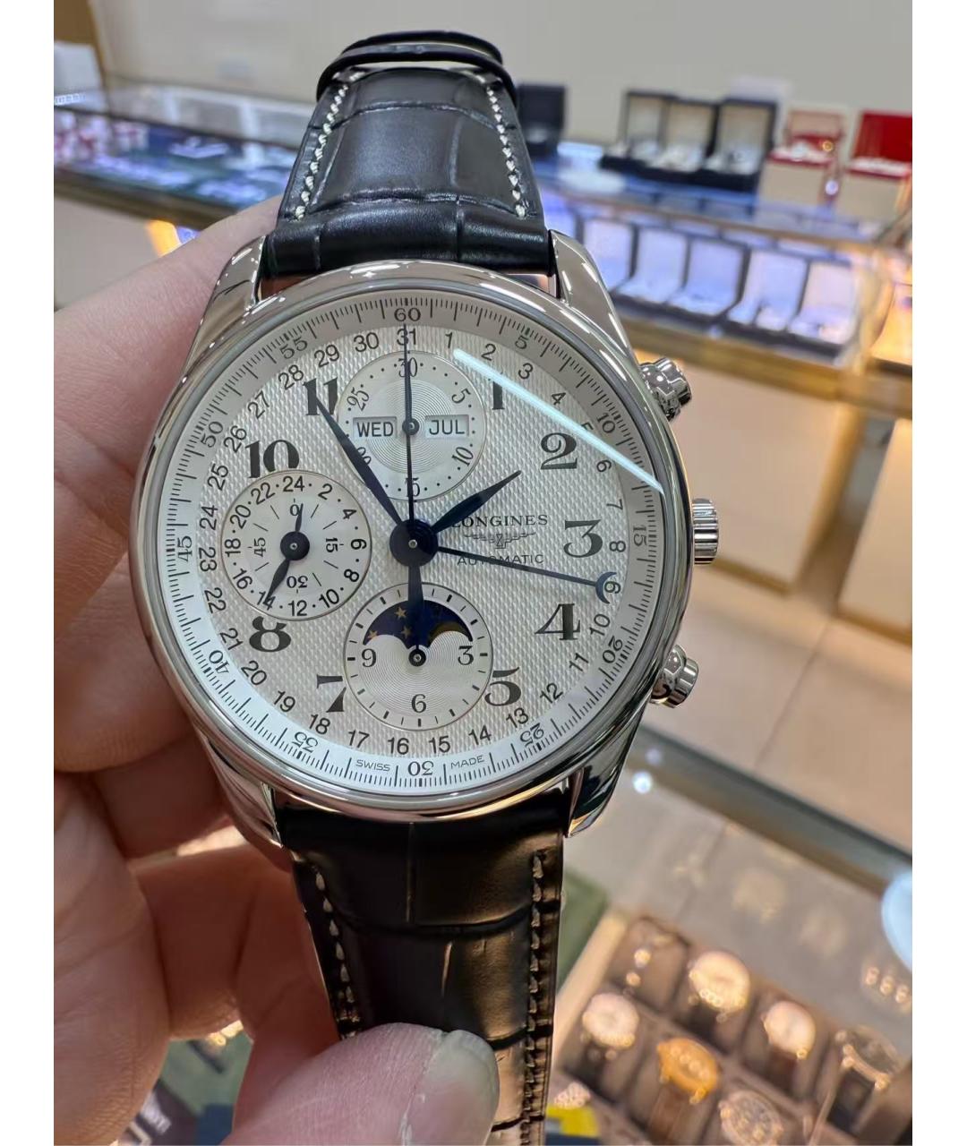 LONGINES Серебряные металлические часы, фото 7