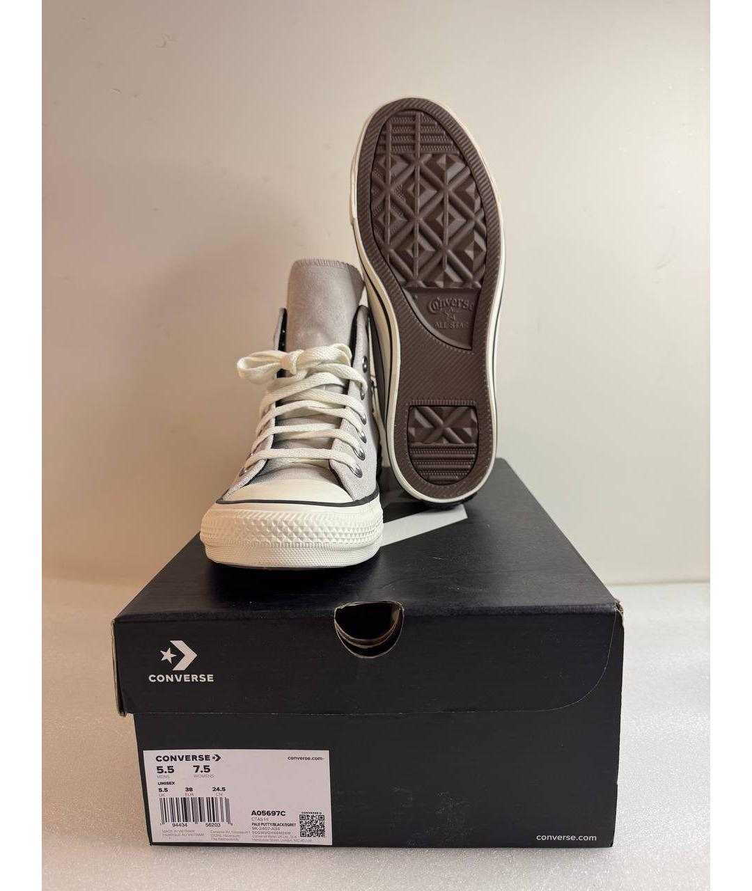 CONVERSE Белые текстильные кеды, фото 5