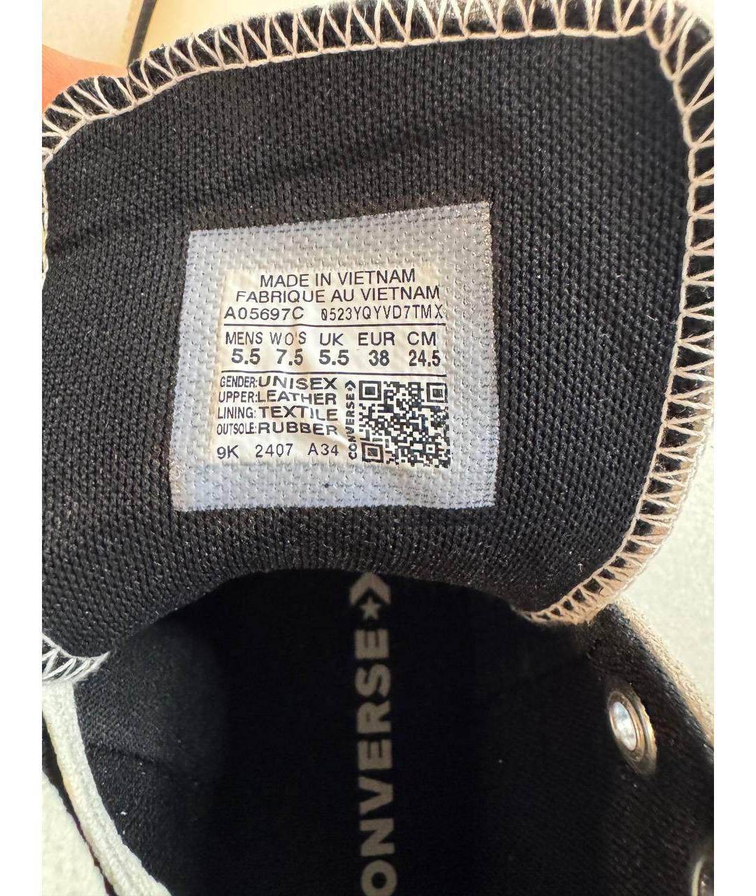 CONVERSE Белые текстильные кеды, фото 3