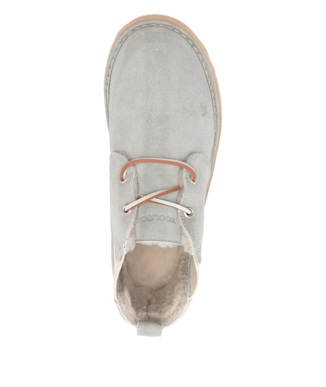 WOOLRICH Серые замшевые ботинки, фото 4
