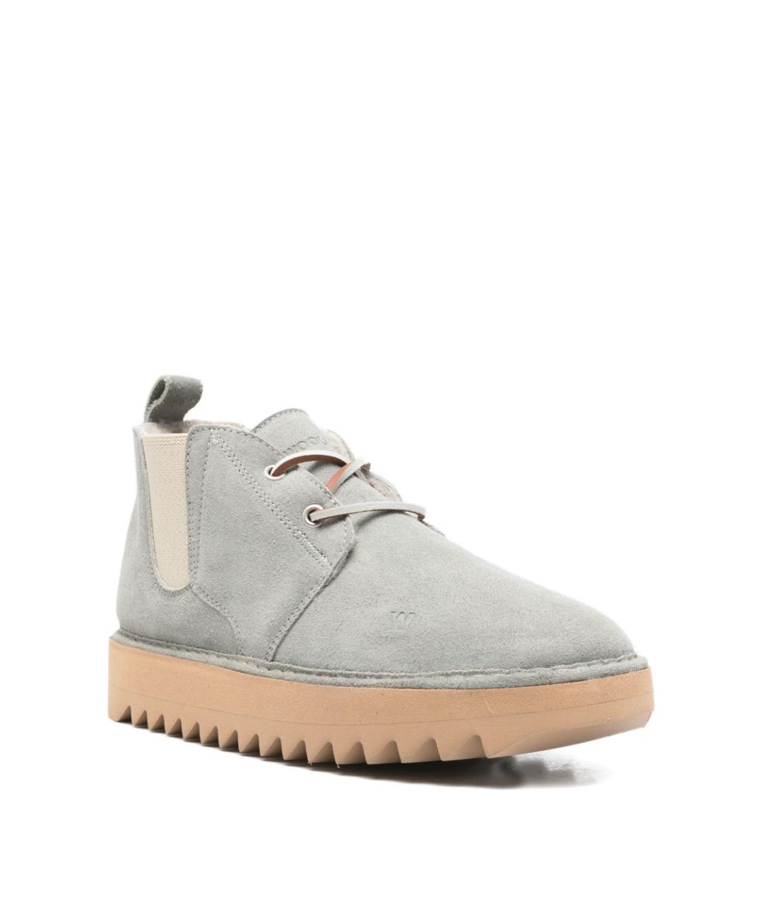 WOOLRICH Серые замшевые ботинки, фото 3