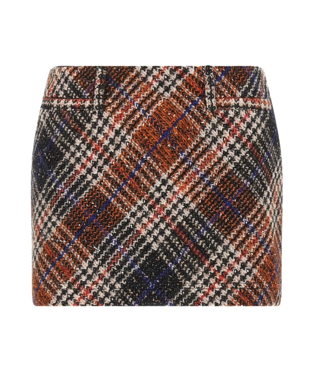 MISSONI Мульти шерстяная юбка мини, фото 1