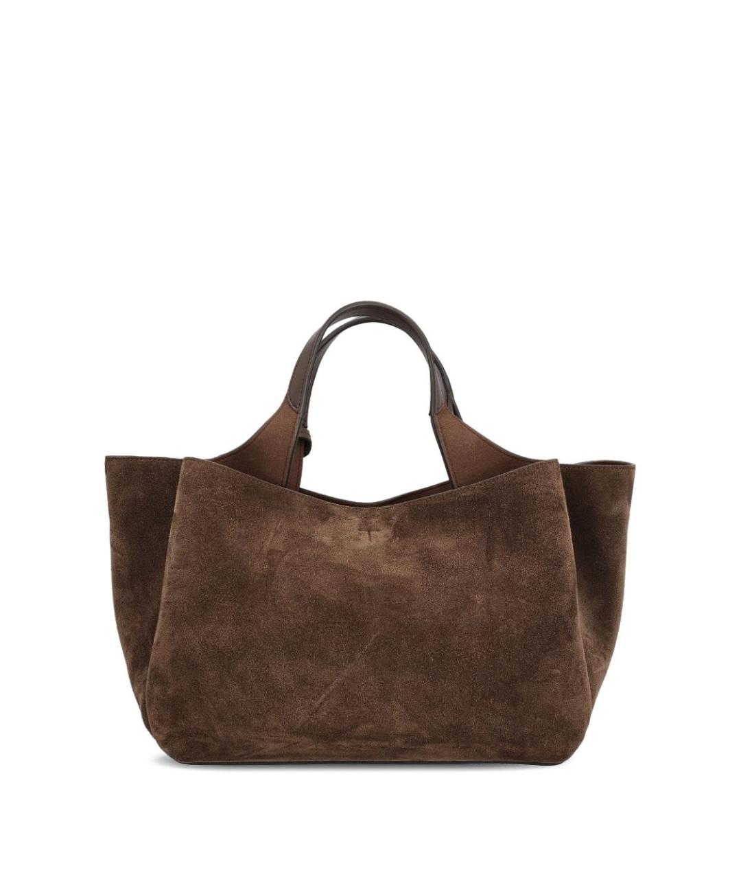 TOD'S Коричневая замшевая сумка тоут, фото 3