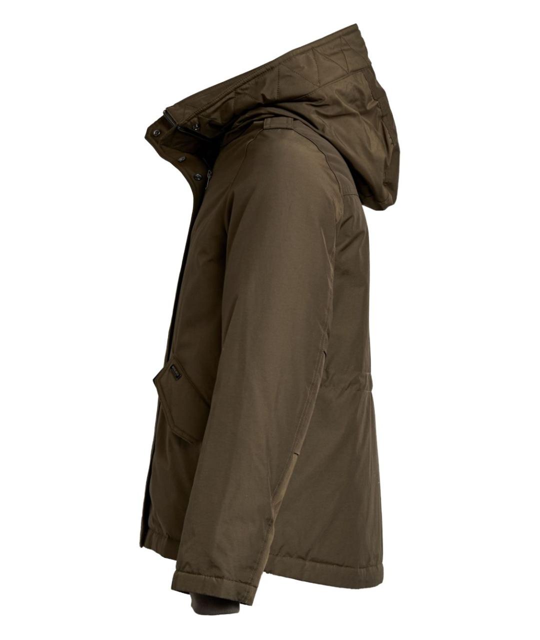 WOOLRICH Хаки хлопковая куртка, фото 2