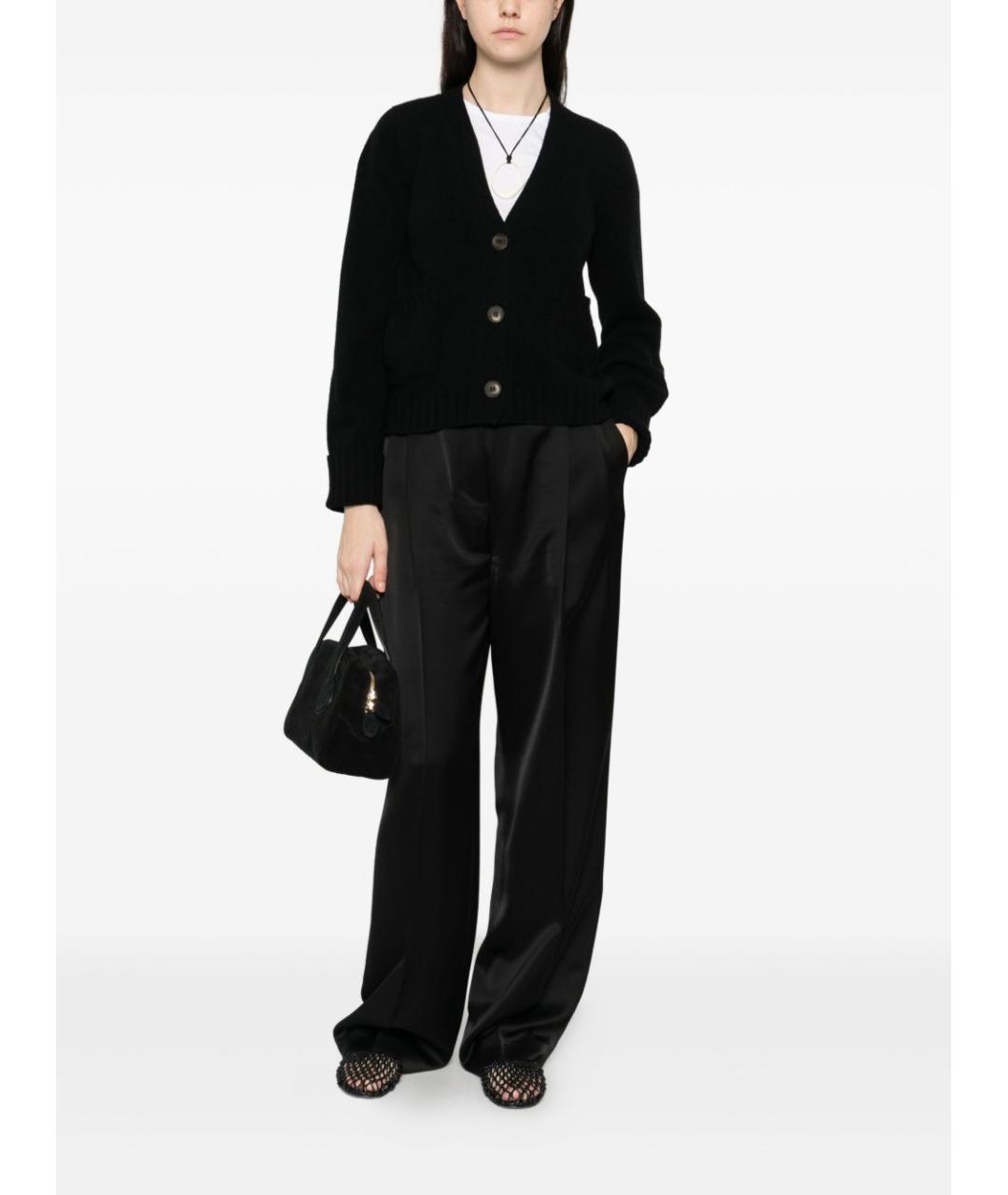 BASE Черный шерстяной кардиган, фото 4