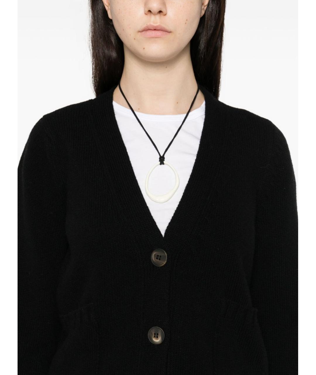 BASE Черный шерстяной кардиган, фото 2