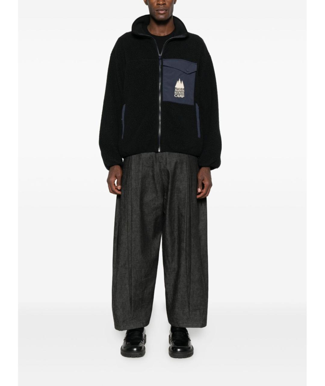 MAISON KITSUNE Черная полиэстеровая куртка, фото 2