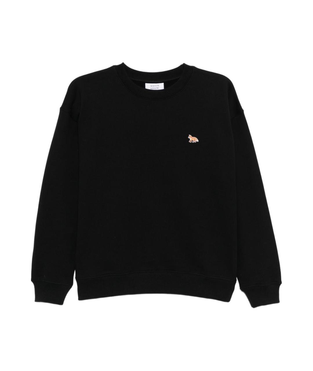 MAISON KITSUNE Черный хлопковый джемпер / свитер, фото 1