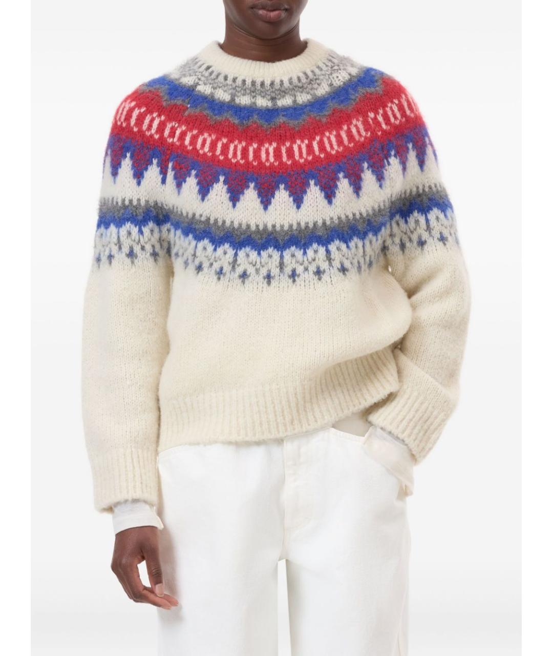 CLOSED Бежевый шерстяной джемпер / свитер, фото 5