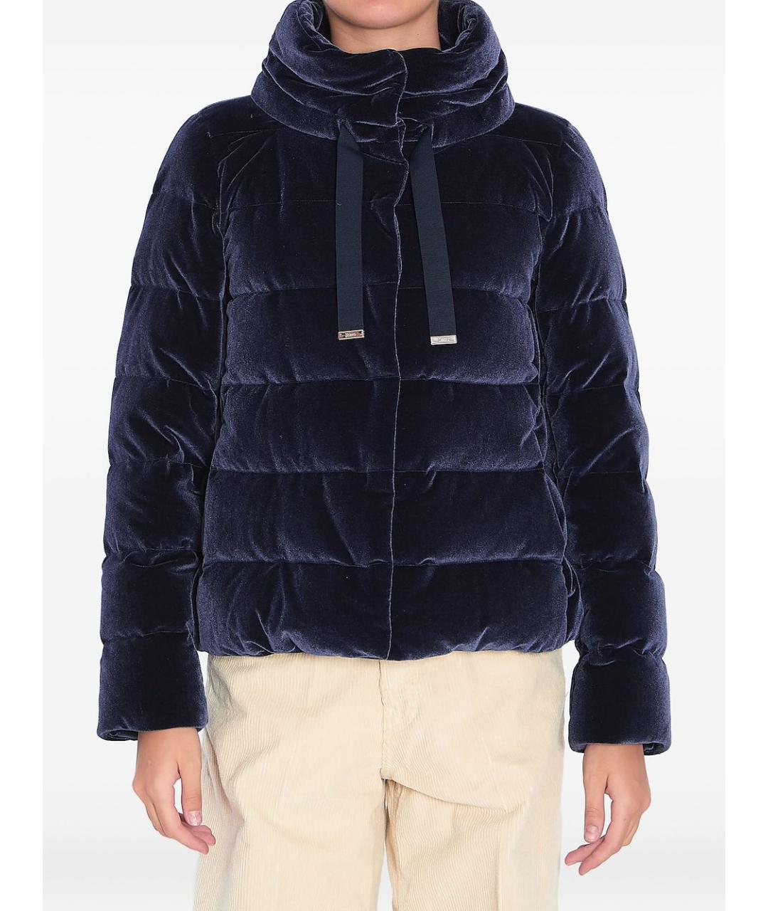 HERNO Синяя полиэстеровая куртка, фото 2