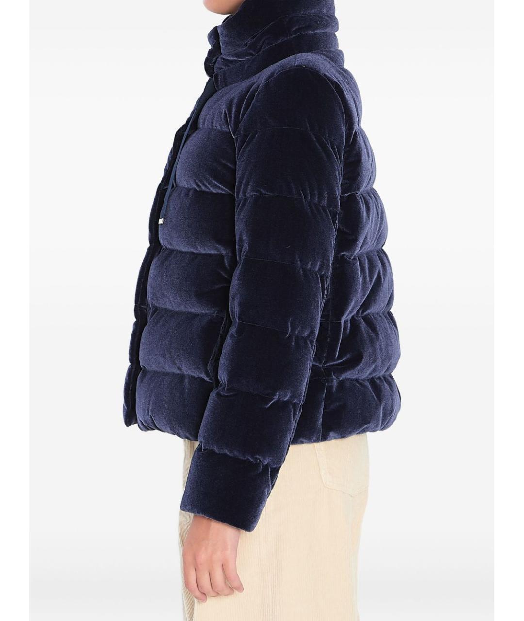 HERNO Синяя полиэстеровая куртка, фото 5