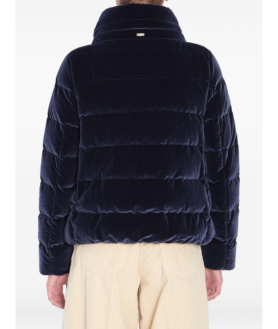 HERNO Синяя полиэстеровая куртка, фото 3
