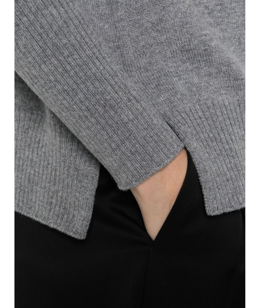 BASE Серый шерстяной джемпер / свитер, фото 5