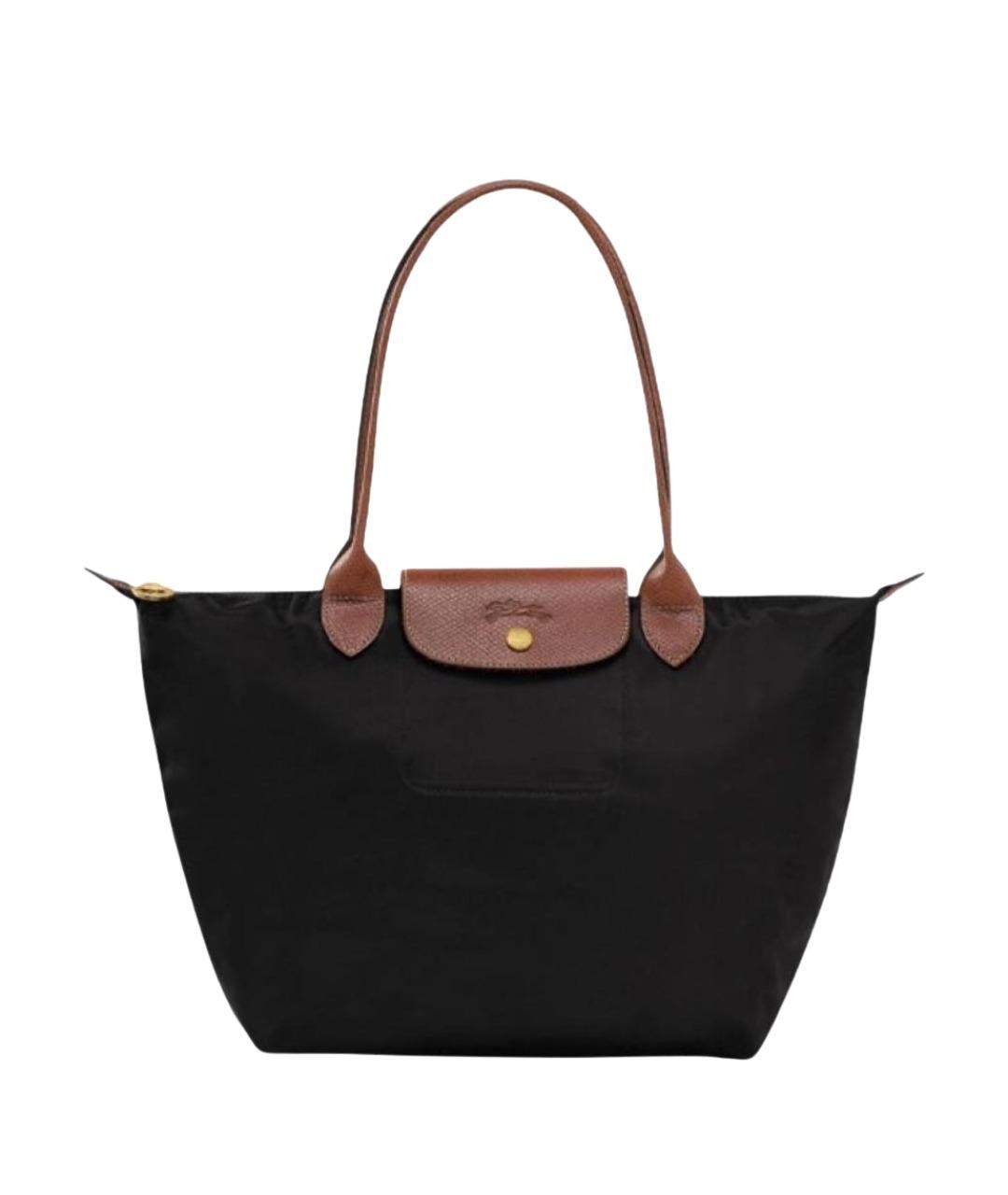 LONGCHAMP Черная сумка тоут, фото 1