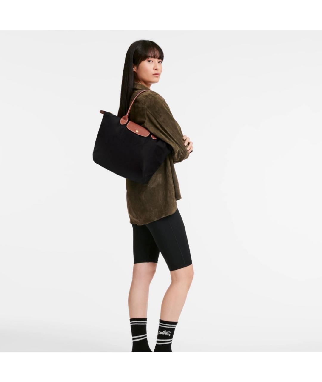 LONGCHAMP Черная сумка тоут, фото 2