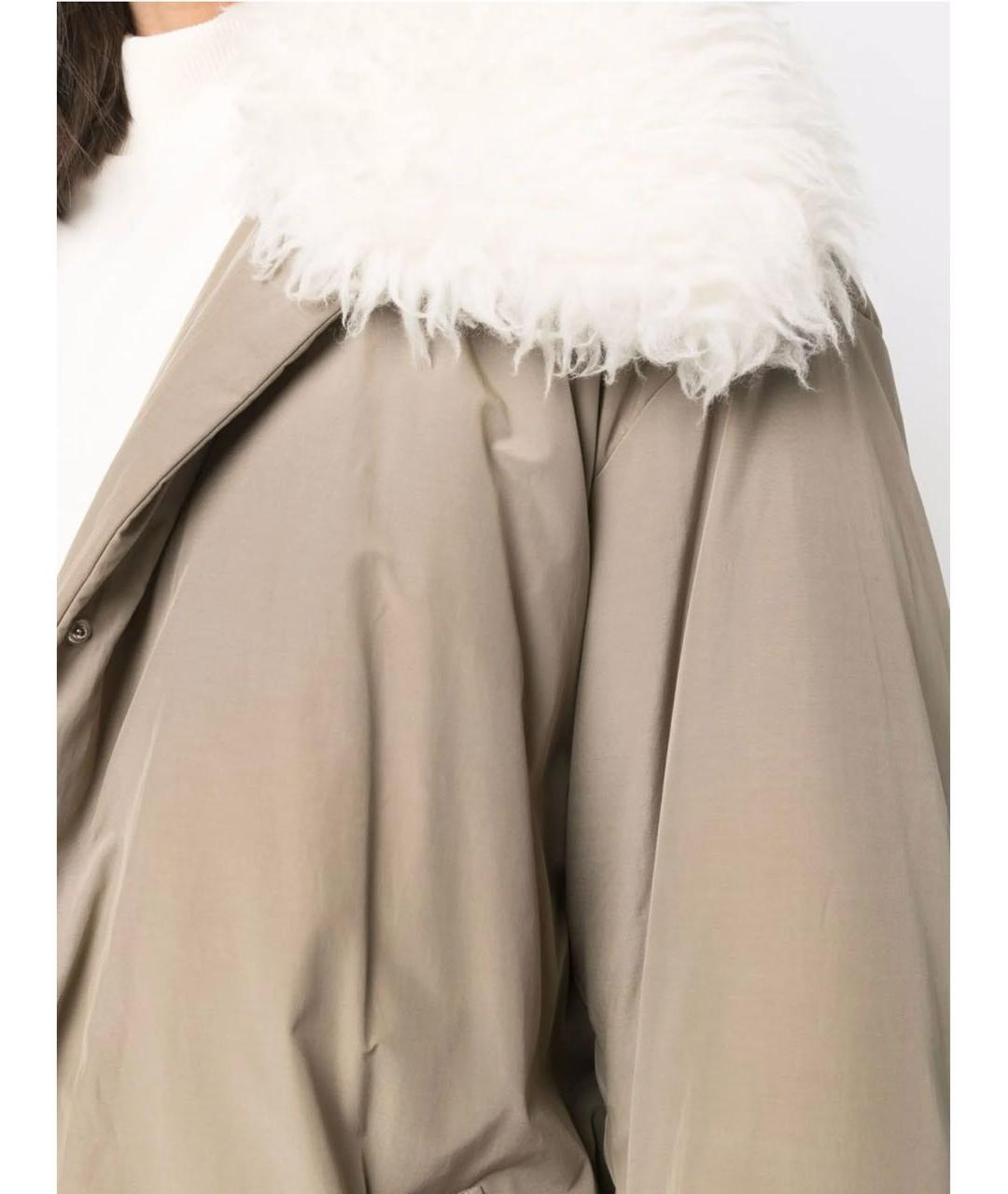 STELLA MCCARTNEY Бежевая синтетическая куртка, фото 4