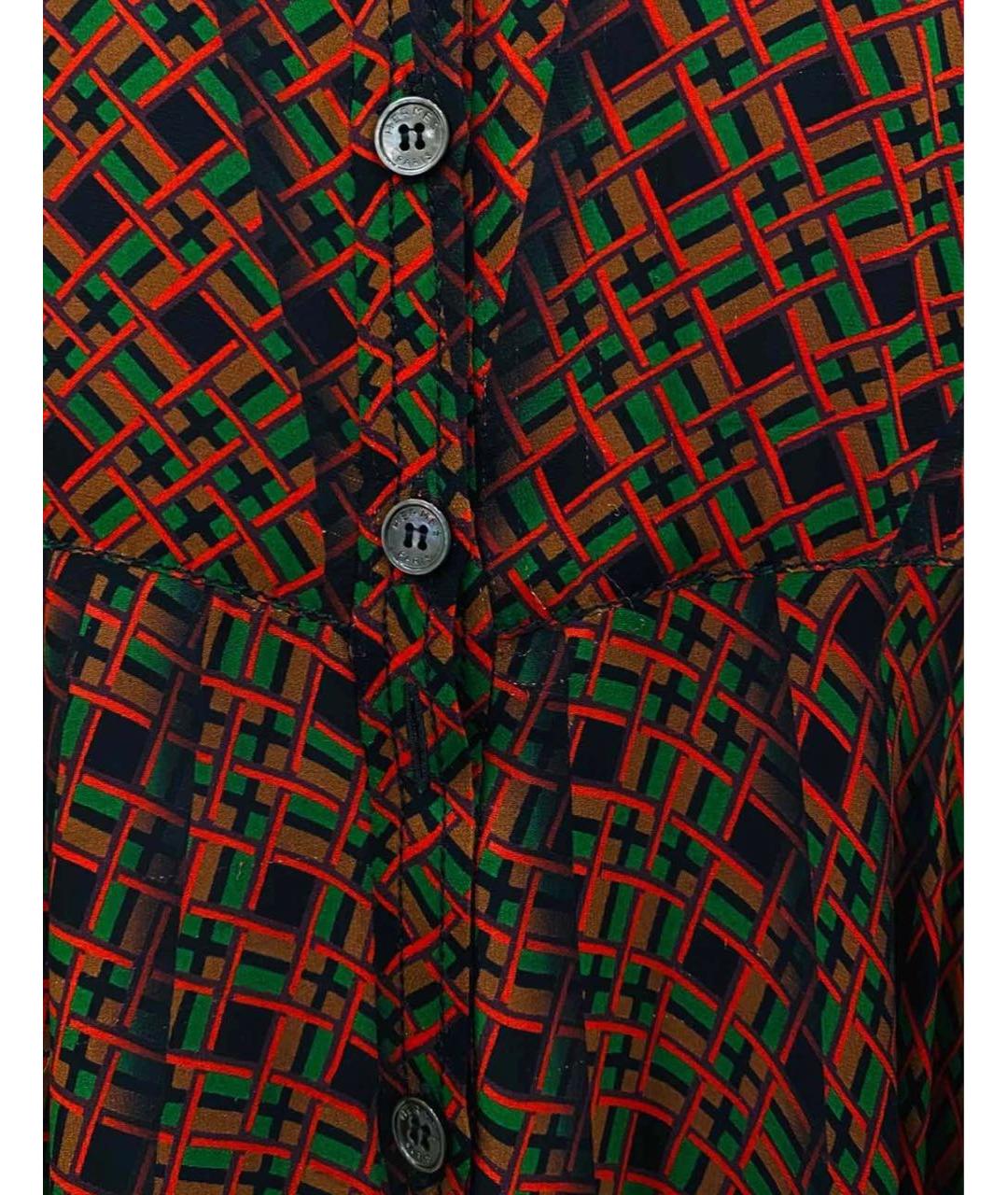 HERMES Шелковое платье, фото 4