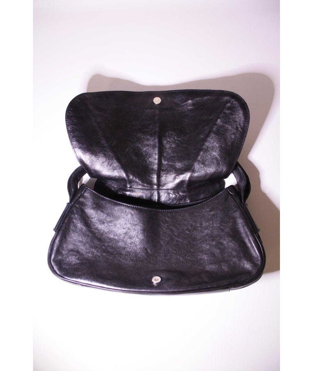 SAINT LAURENT Черная кожаная сумка тоут, фото 4