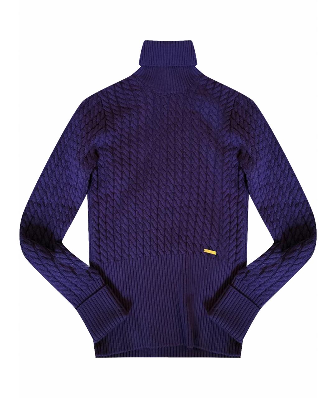 DSQUARED2 Фиолетовая шерстяная водолазка, фото 1