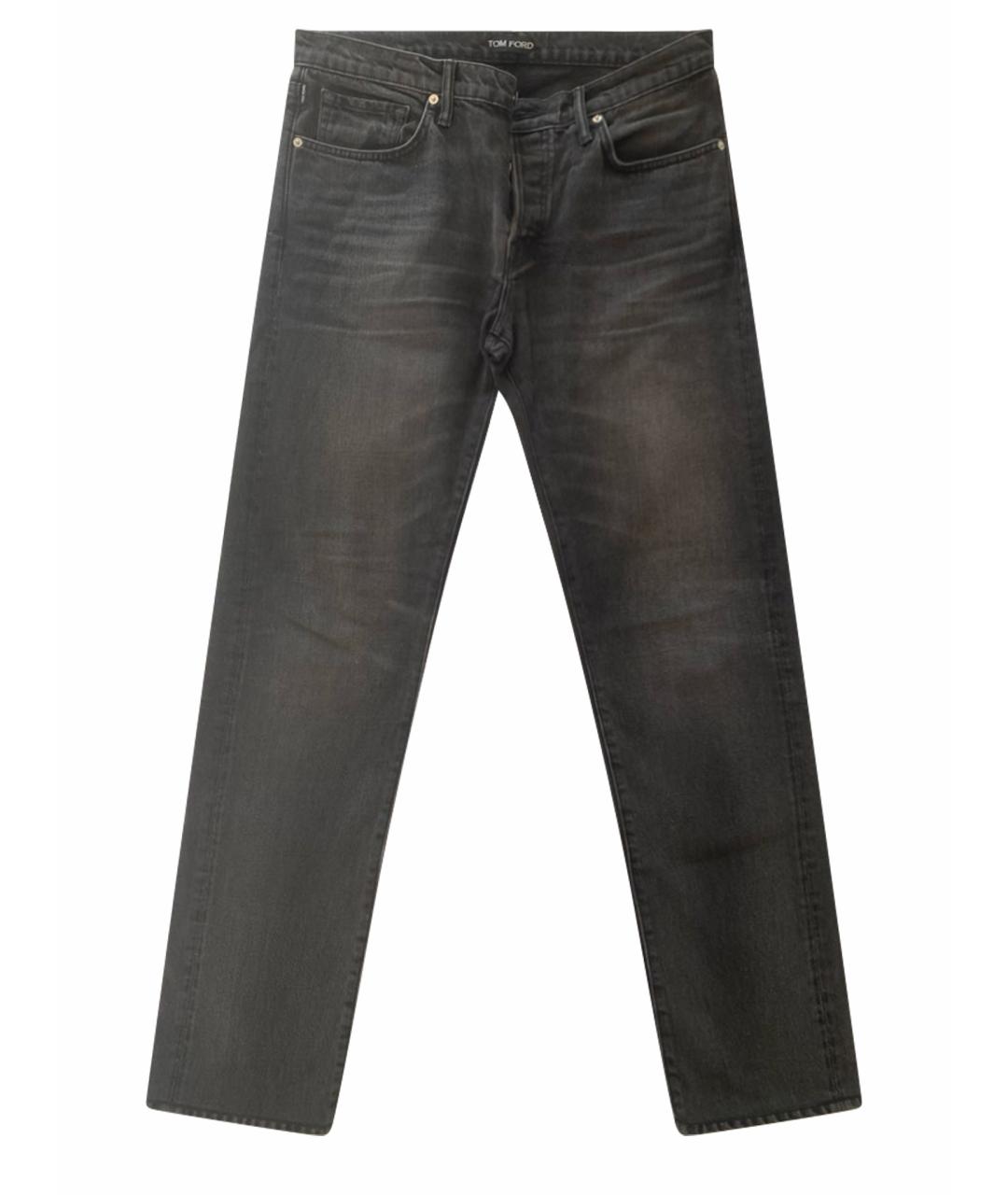 TOM FORD Черные хлопковые джинсы скинни, фото 1
