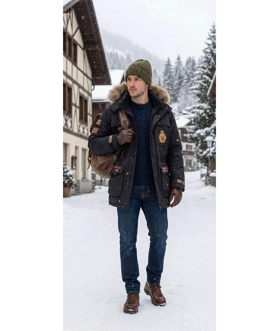 PAUL & SHARK Черный пуховик, фото 5