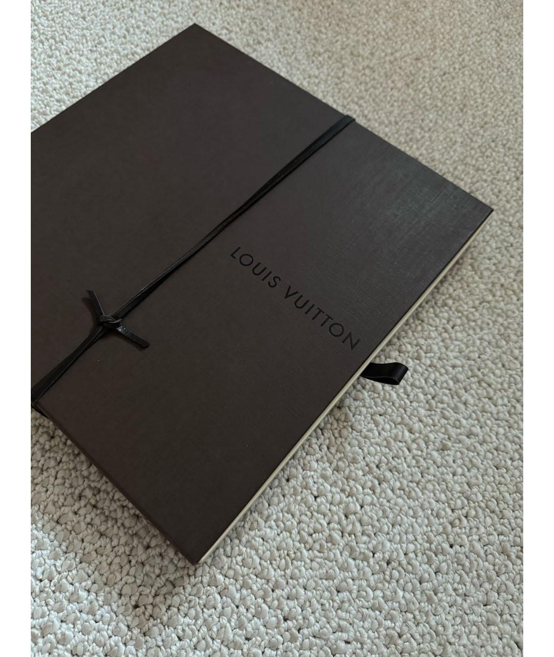 LOUIS VUITTON Бежевый шелковый платок, фото 5