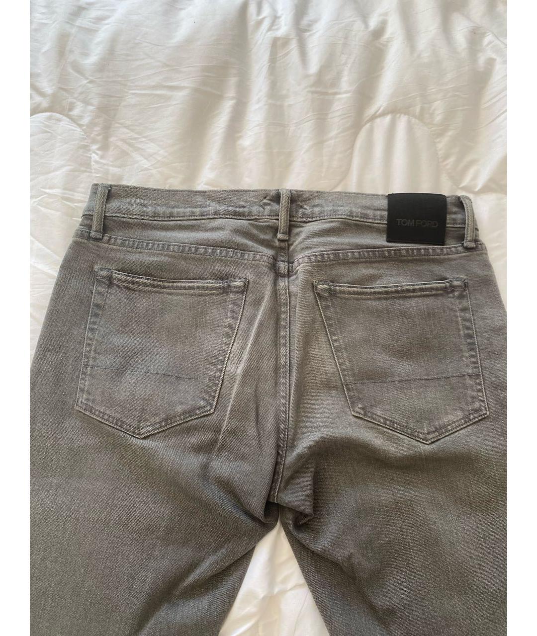 TOM FORD Антрацитовые хлопковые джинсы скинни, фото 8
