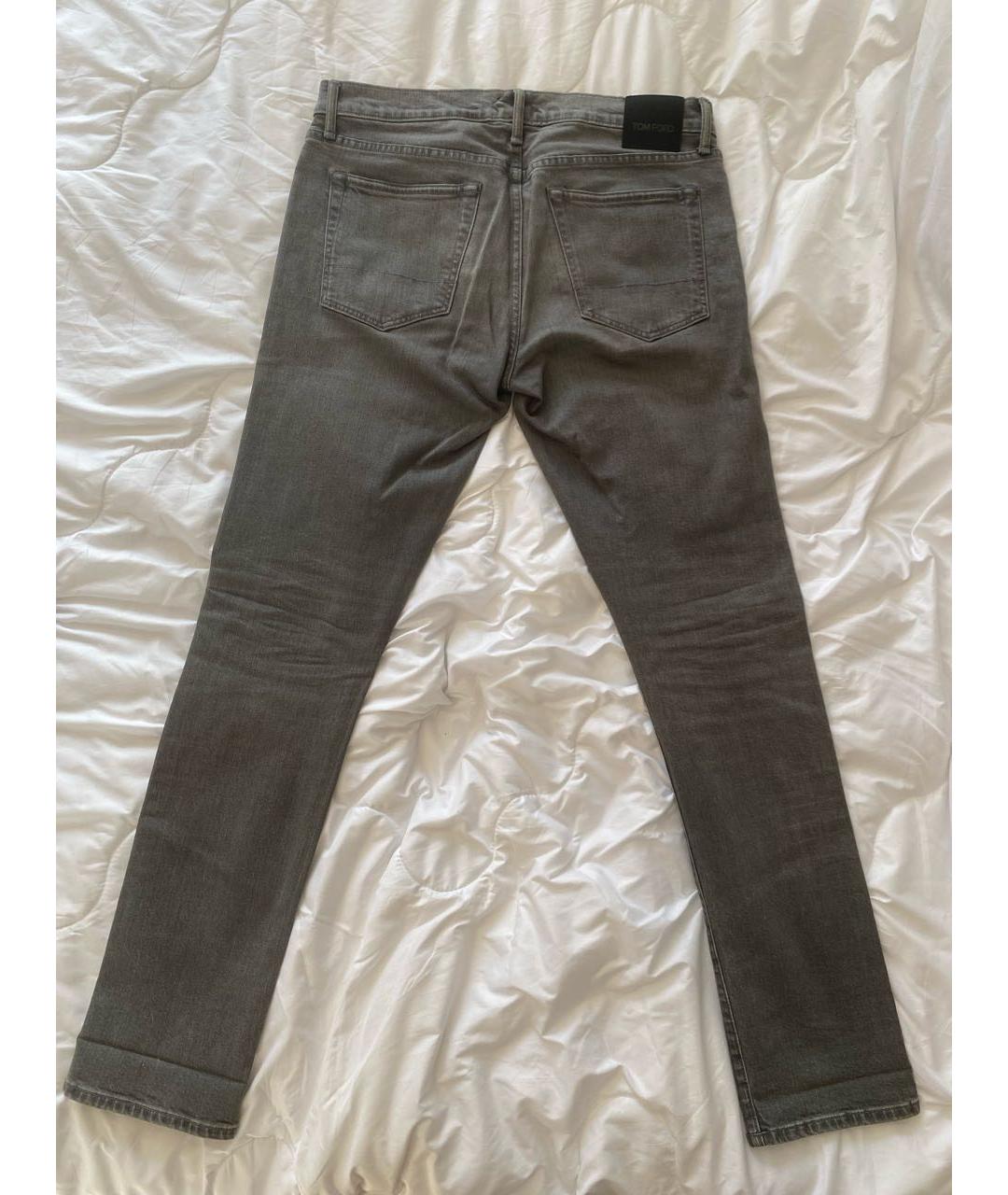 TOM FORD Антрацитовые хлопковые джинсы скинни, фото 2