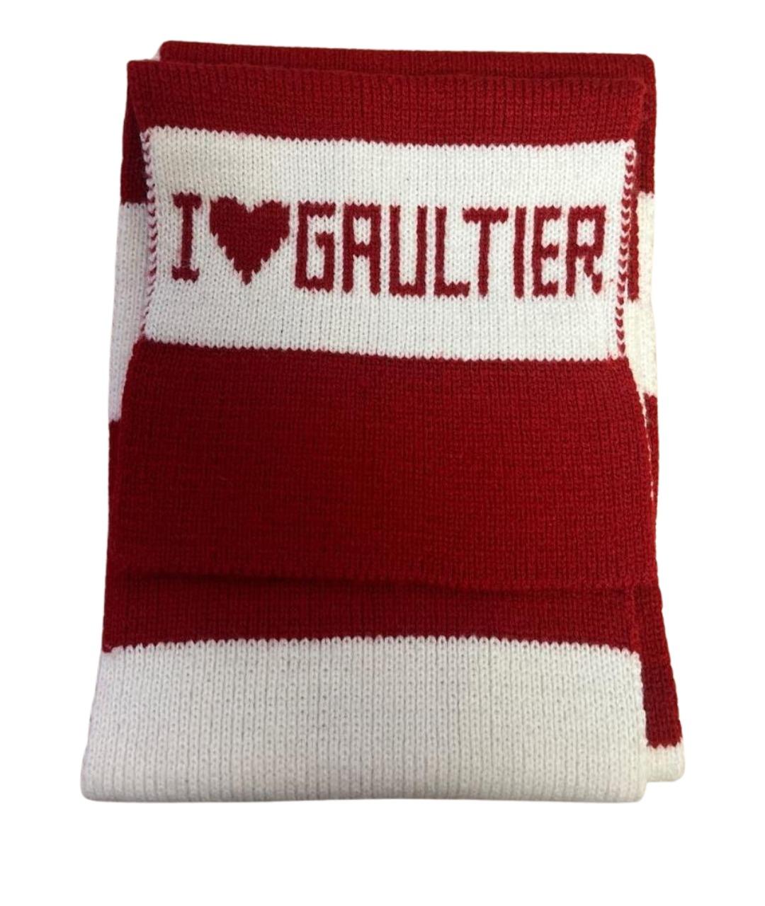 JEAN PAUL GAULTIER Красный шарф, фото 1