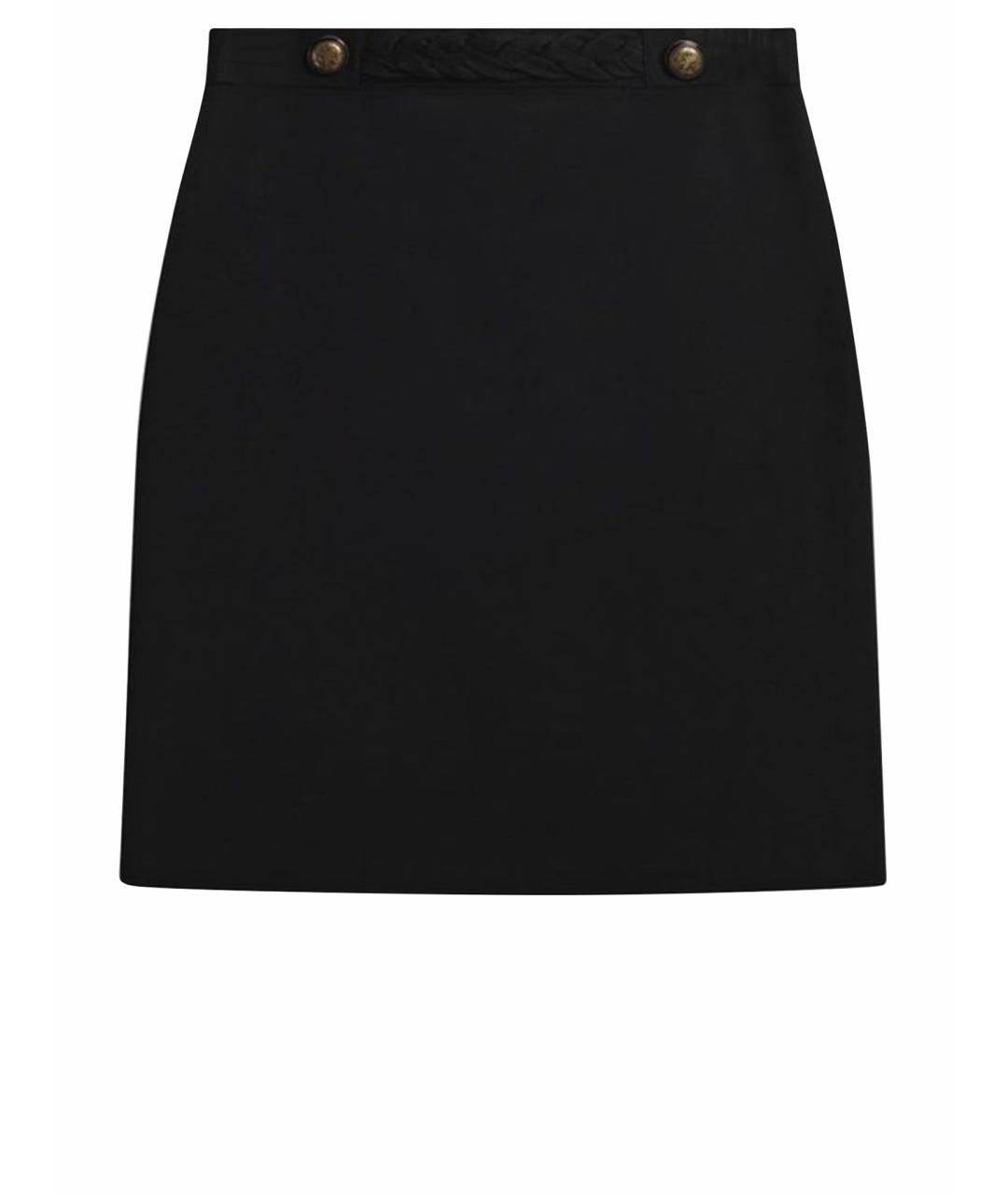 GIVENCHY Черная вискозная юбка мини, фото 1