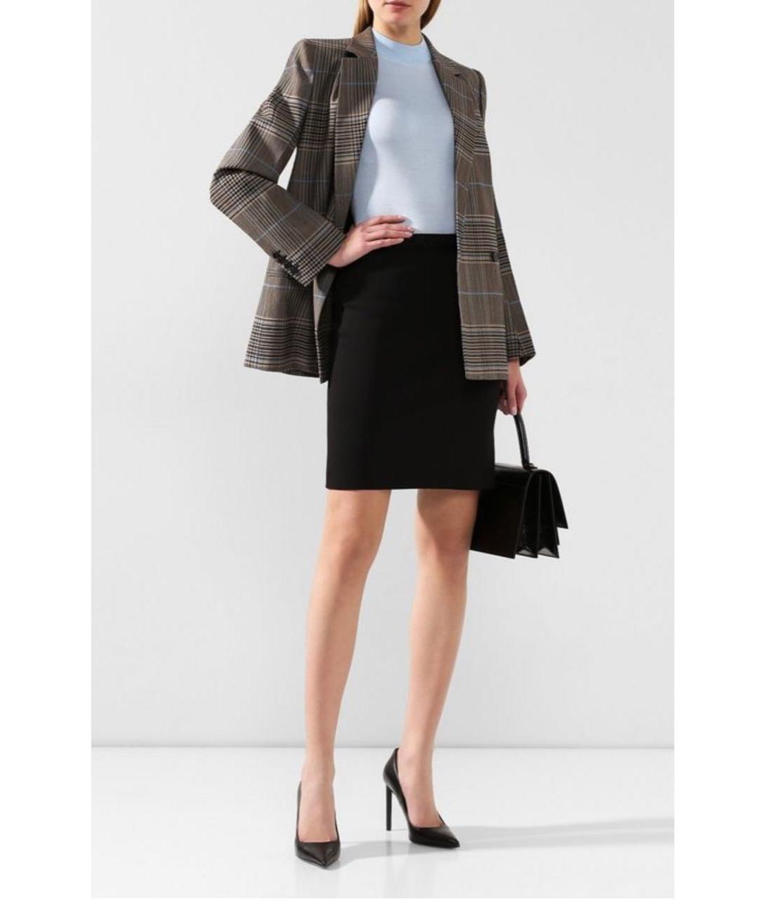 GIVENCHY Черная вискозная юбка мини, фото 2