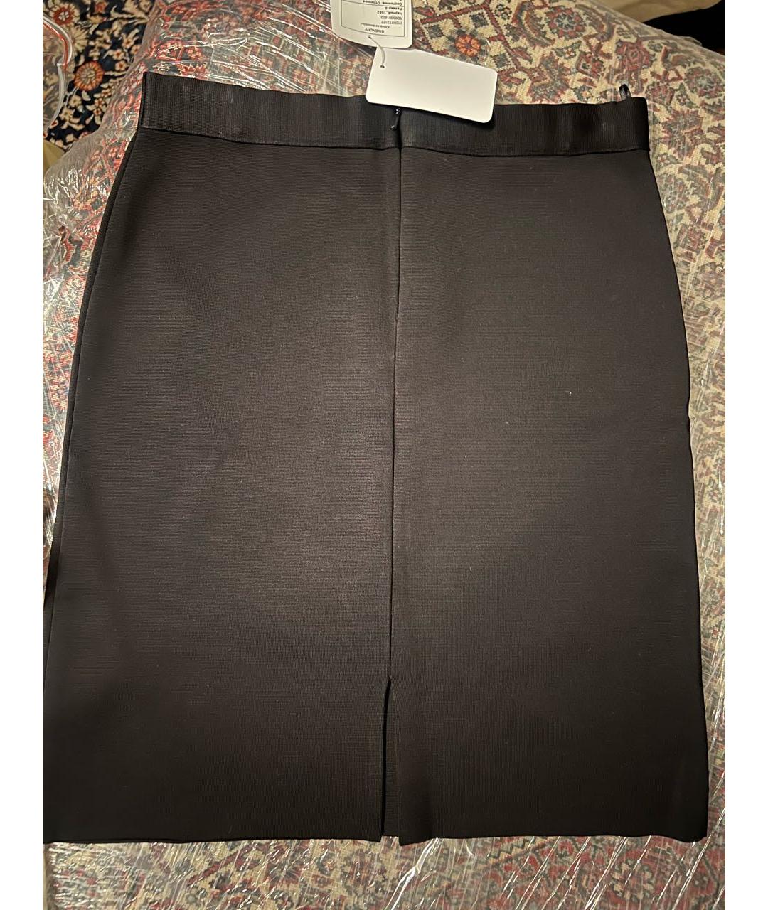 GIVENCHY Черная вискозная юбка мини, фото 4