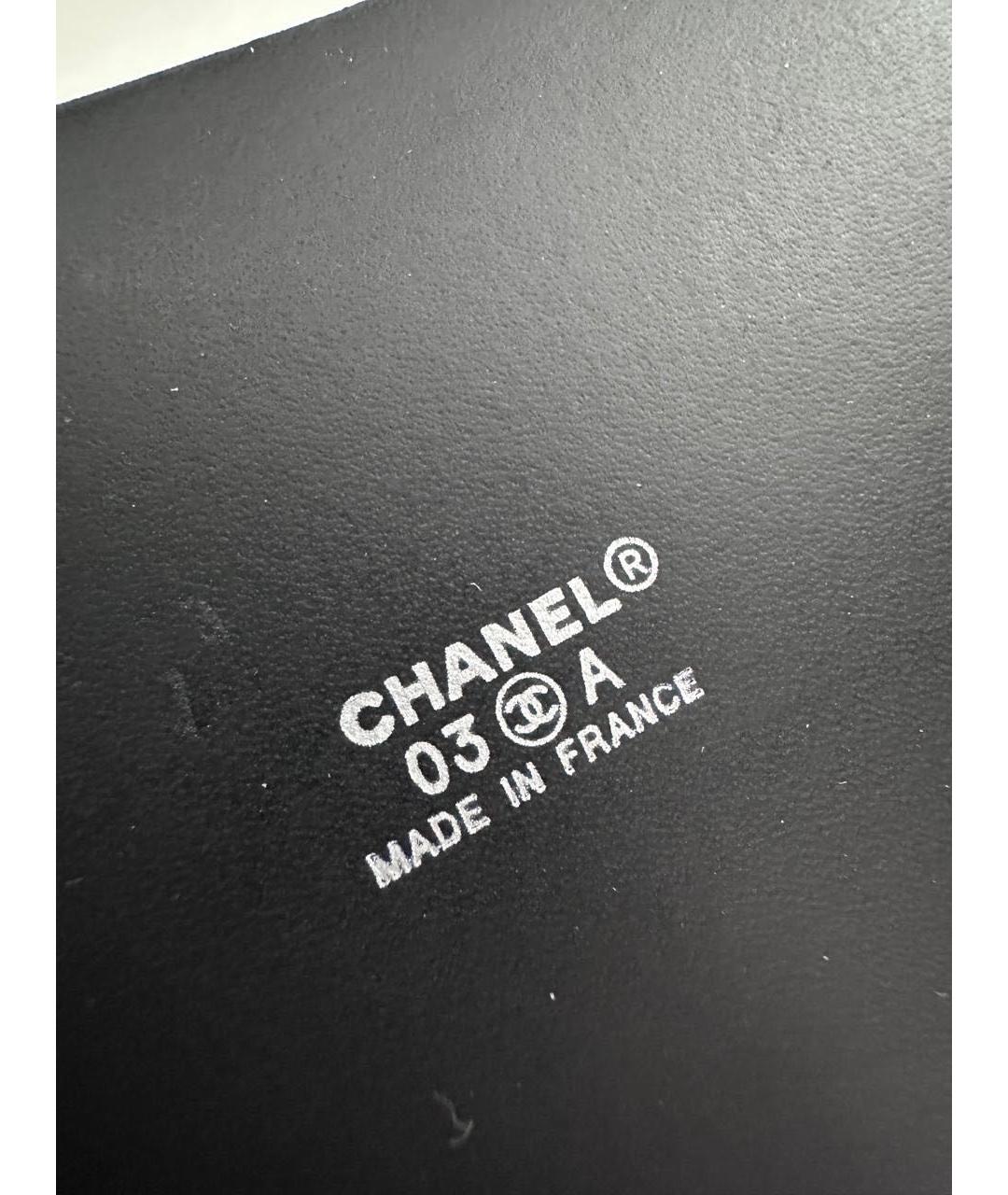 CHANEL Черный кожаный ремень, фото 3