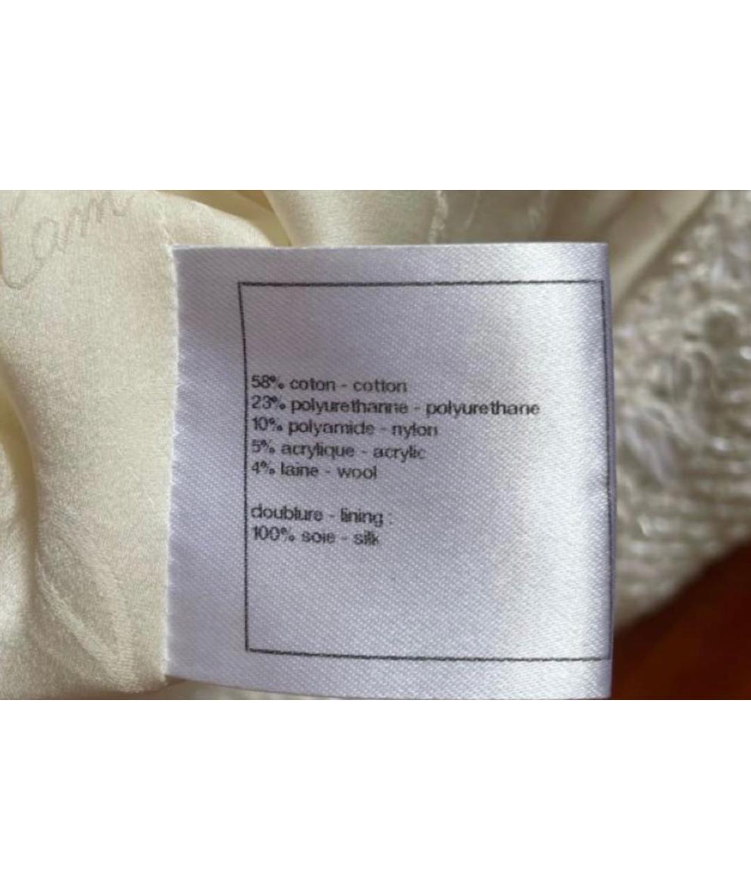 CHANEL Белое повседневное платье, фото 8