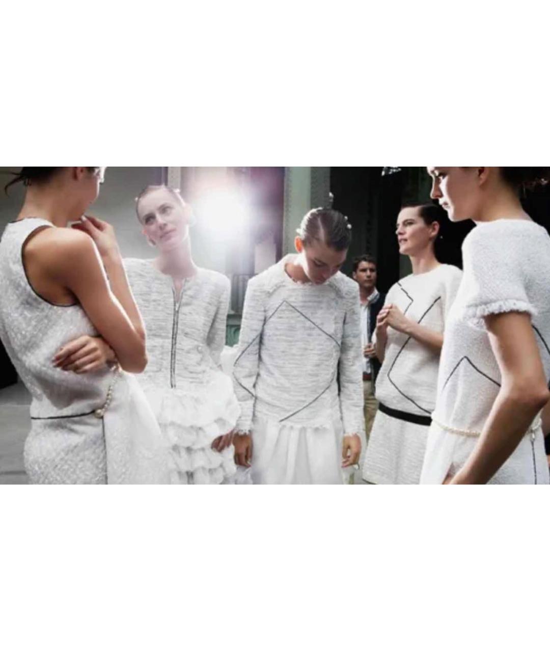CHANEL Белое повседневное платье, фото 4
