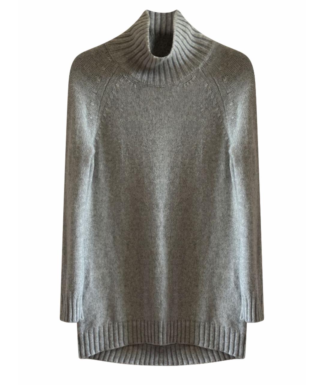 MAX MARA Серый кашемировый джемпер / свитер, фото 1