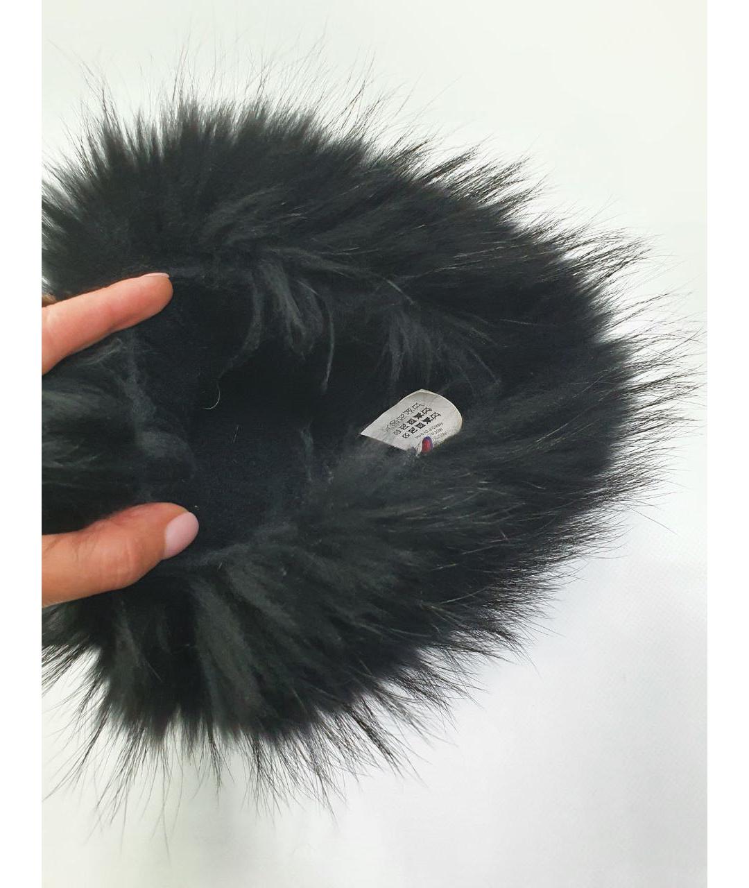 MONCLER Черная шапка, фото 2