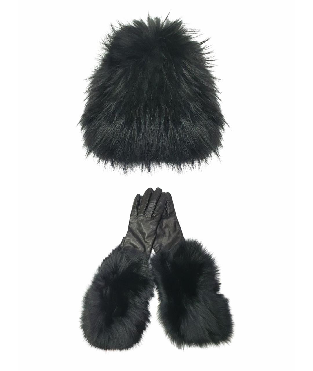 MONCLER Черная шапка, фото 1