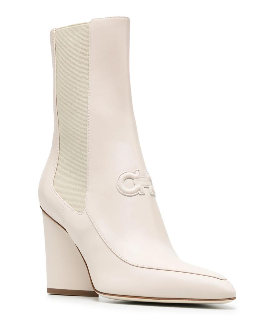 FERRAGAMO Белые ботильоны, фото 3
