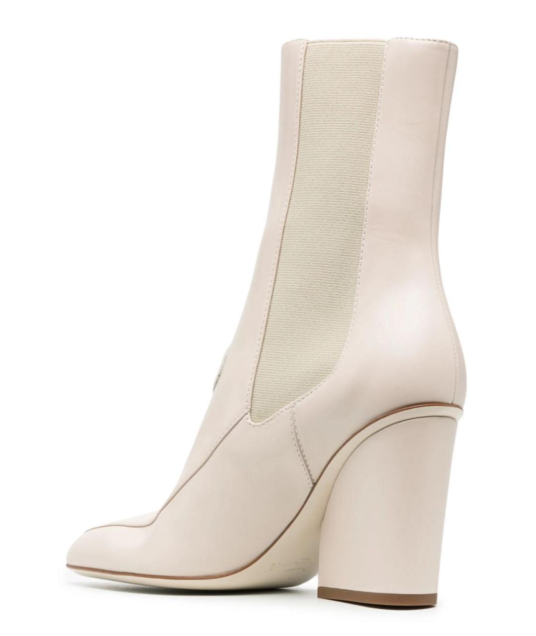 FERRAGAMO Белые ботильоны, фото 4