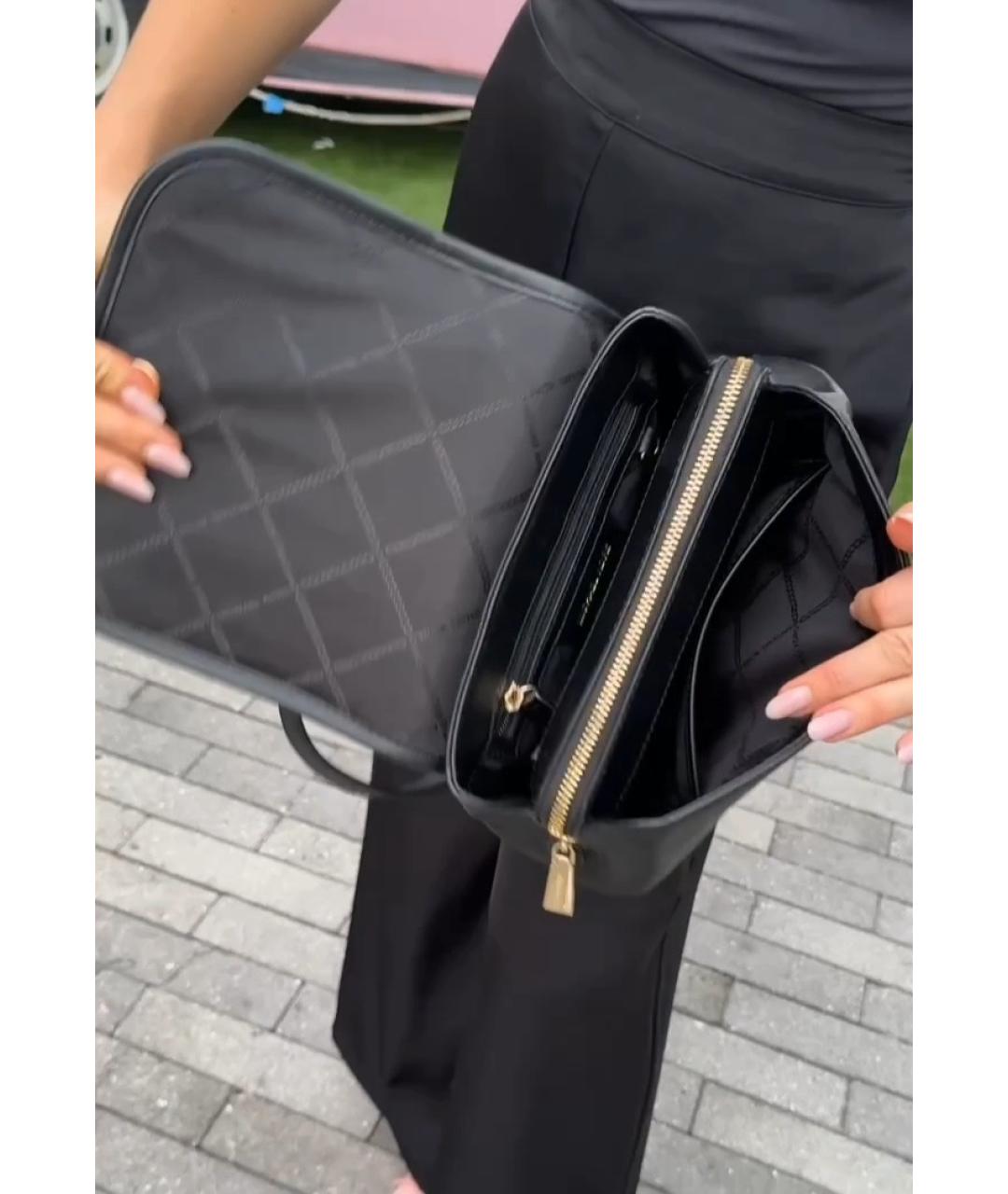 MICHAEL KORS Черный кожаный рюкзак, фото 2