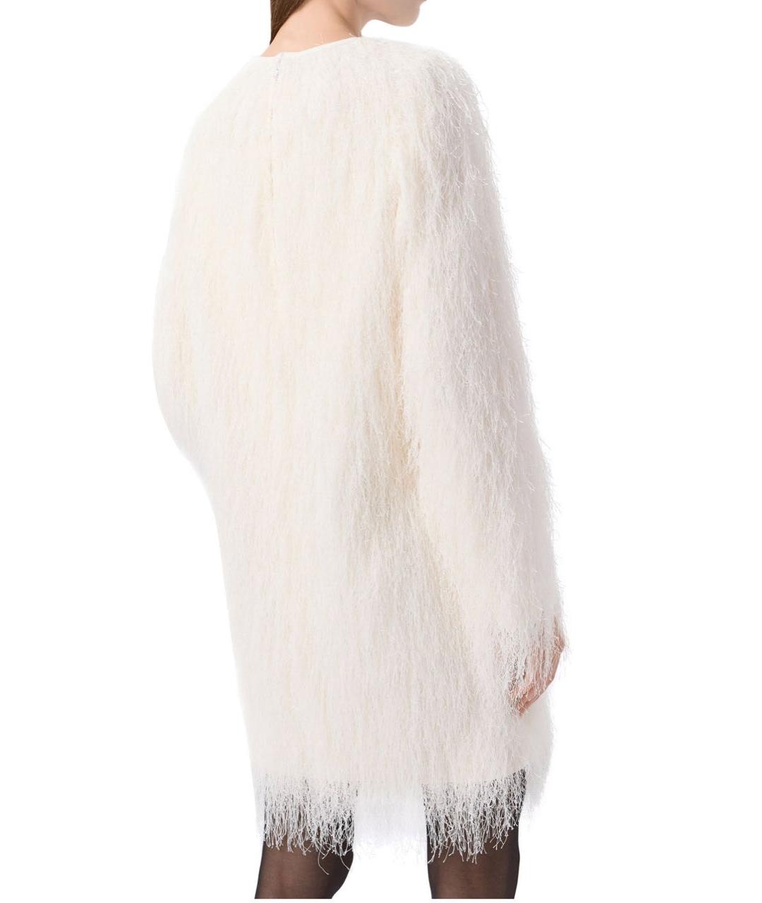 LOULOU DE SAISON Белое полиэстеровое вечернее платье, фото 3