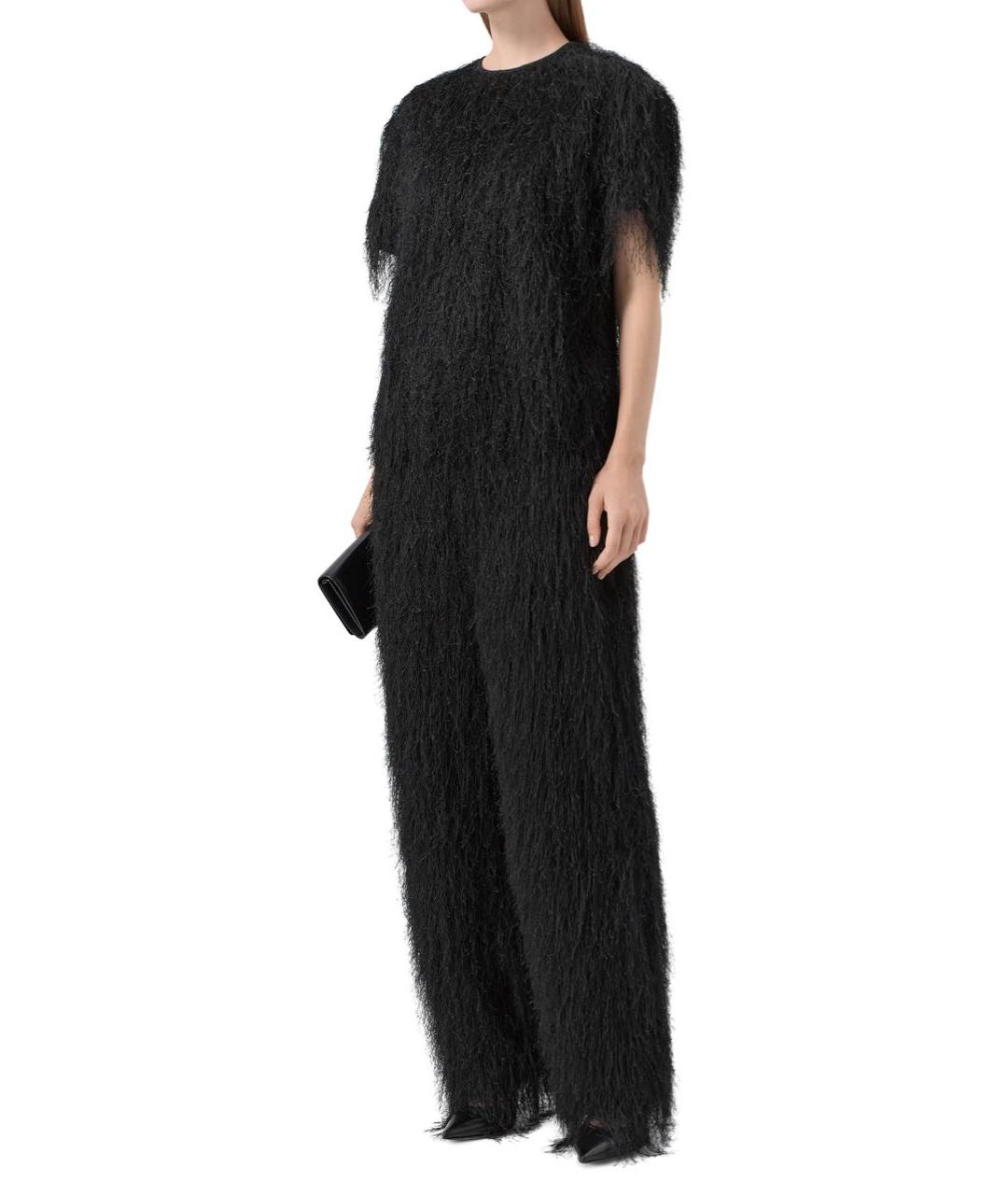 LOULOU DE SAISON Черная полиэстеровая блузы, фото 2