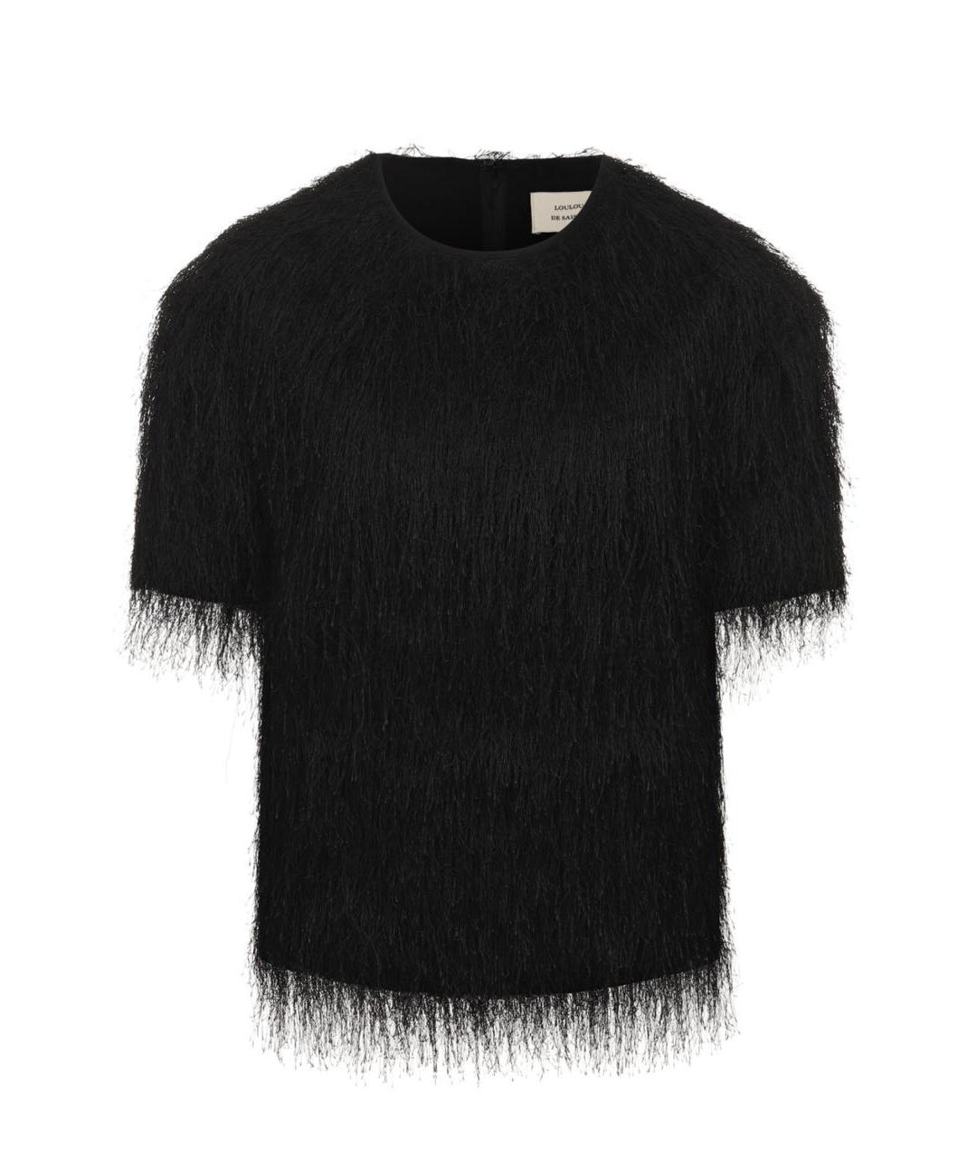 LOULOU DE SAISON Черная полиэстеровая блузы, фото 1