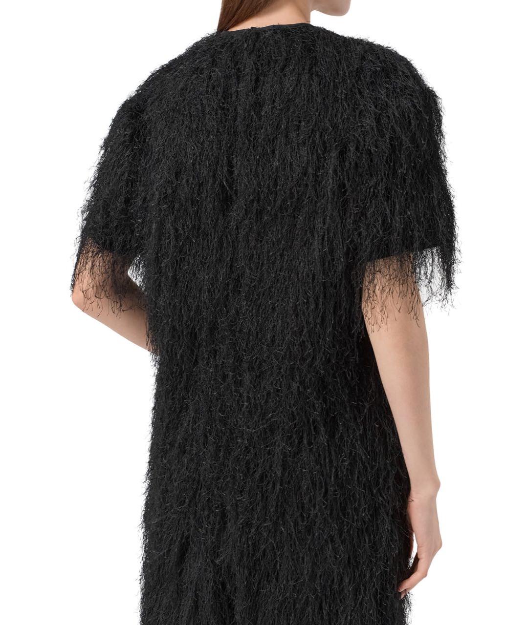 LOULOU DE SAISON Черная полиэстеровая блузы, фото 4