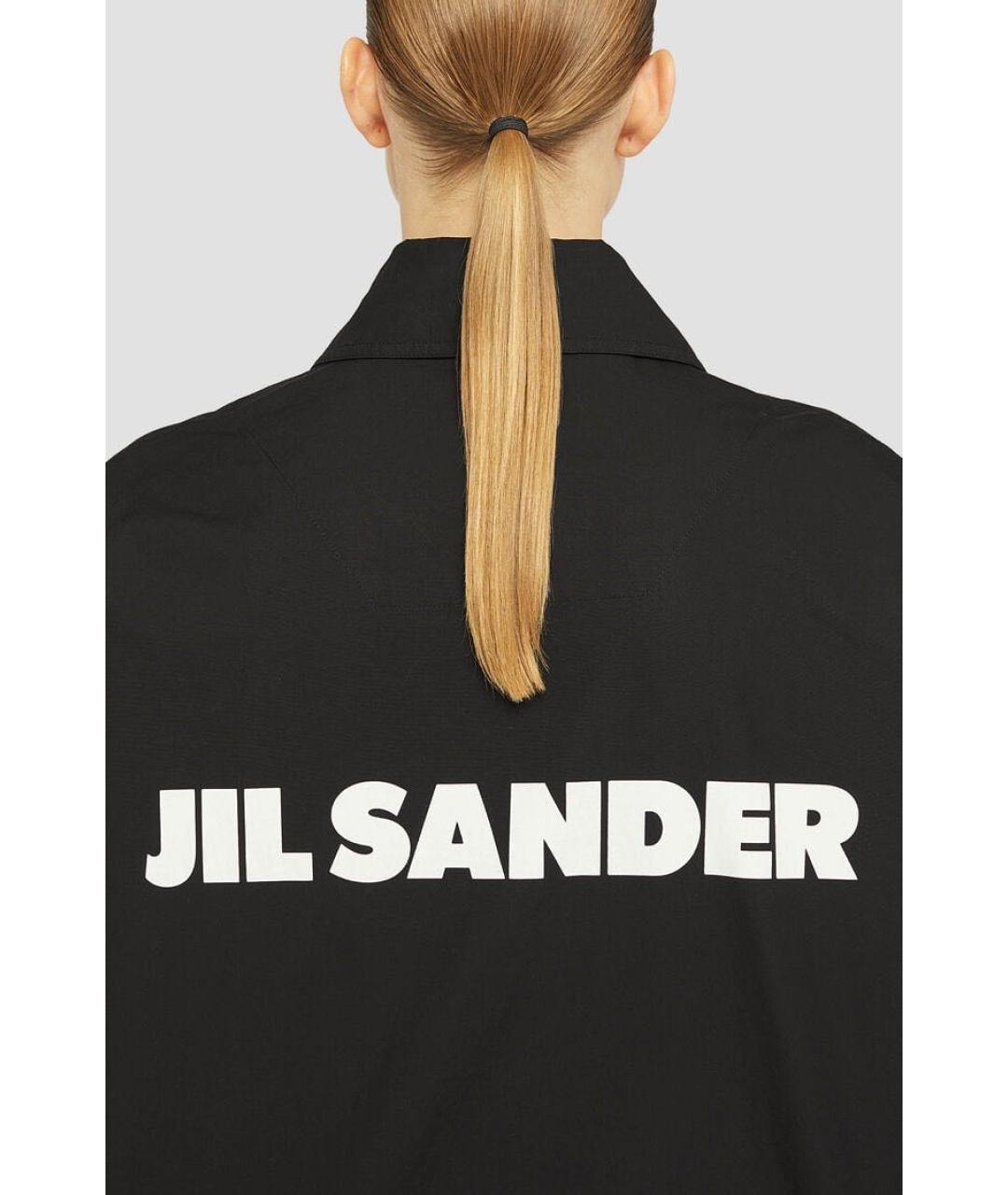 JIL SANDER Черная хлопковая куртка, фото 2
