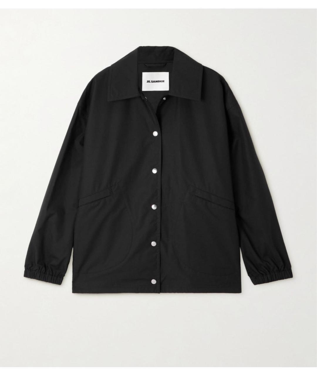 JIL SANDER Черная хлопковая куртка, фото 6